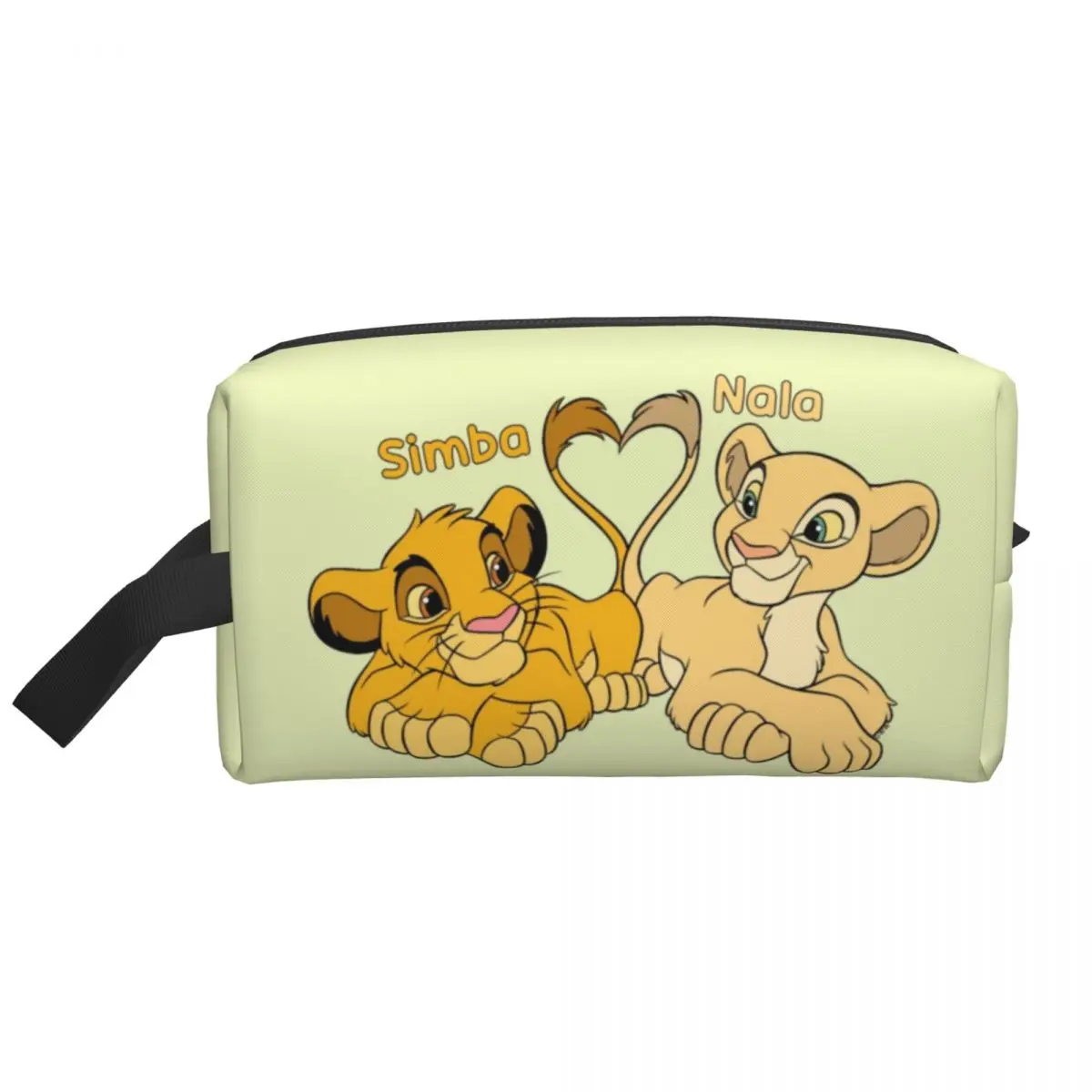 Custom Travel Simba And Nala Toiletry Bag The Lion King Hakuna Matata Makeup Cosmetic Organizer Beauty Storage Dopp Kit Box