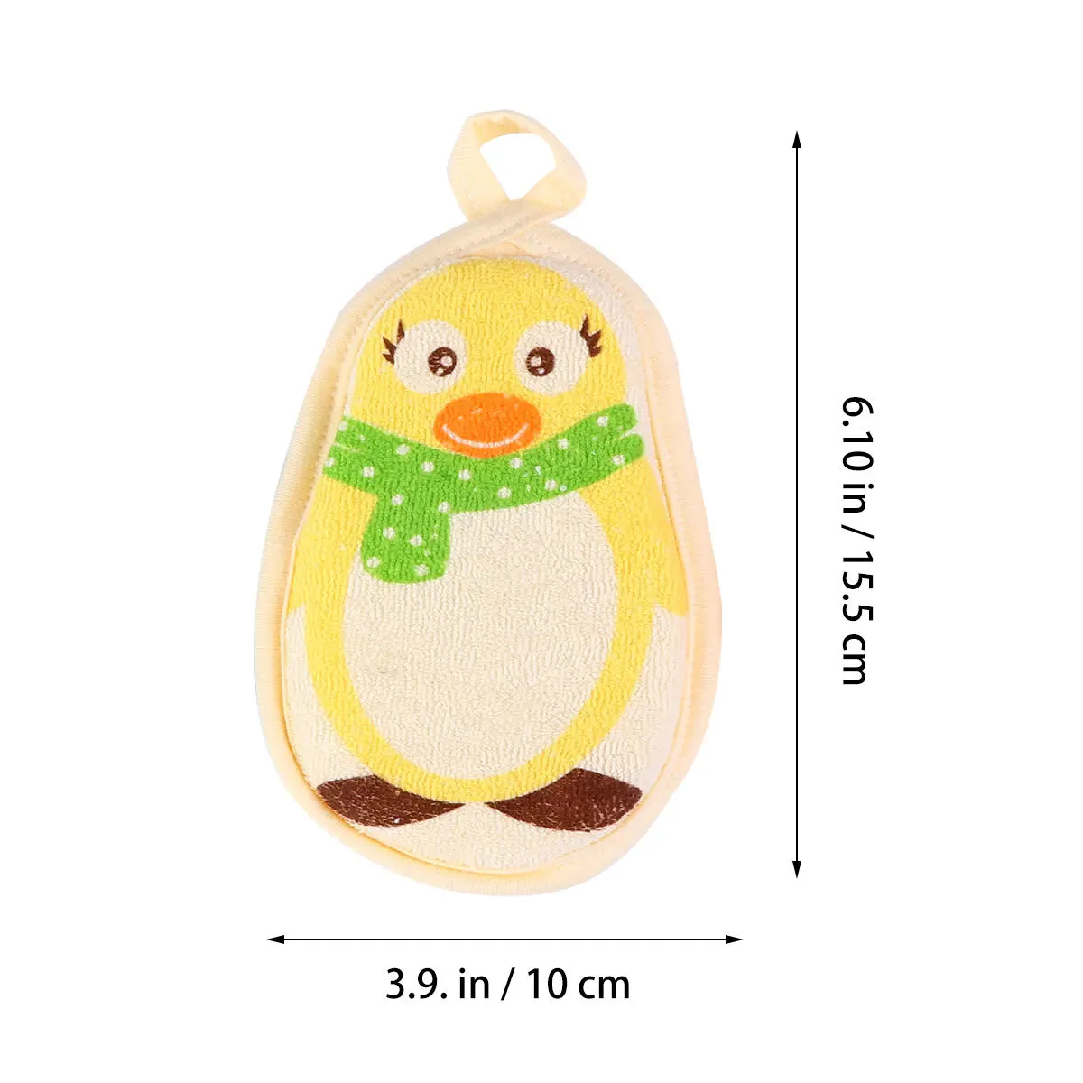 3 قطع من إسفنجات حمام الأطفال بلون الباستيل، تصميم معلق صغير الحجم، مريح وآمن للبشرة الحساسة، قفازات الاستحمام للاستحمام #5