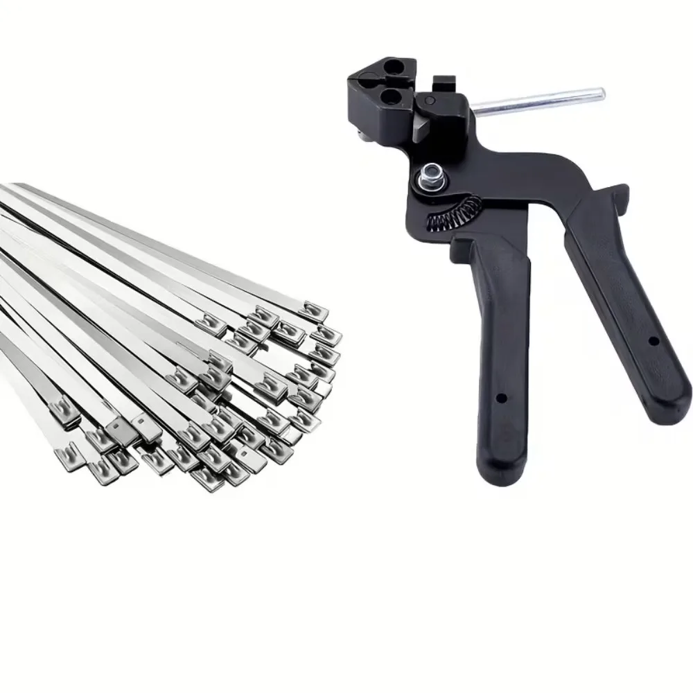 

Metal Banding Tool Stainless Steel Cable Tie Gun for Self Locking Nylon Plastic Ties Cutting