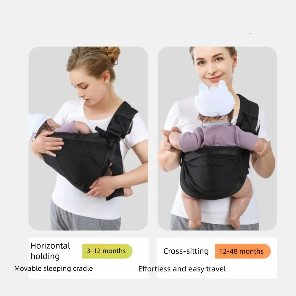 Neugeborenen Vorne Halten Baby Wrap Träger Mesh Horizontale Halten Typ Infant Rucksäcke Infant Känguru Tasche Neugeborenen Sling Wrap