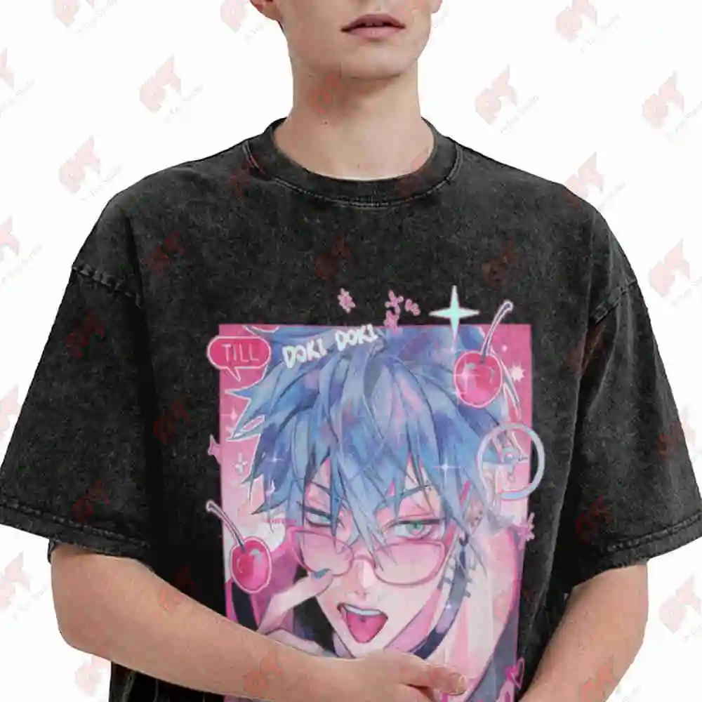 Alien Stage Till Ivan Anime Vintage Washed Tee Pure Cotton T-Shirt