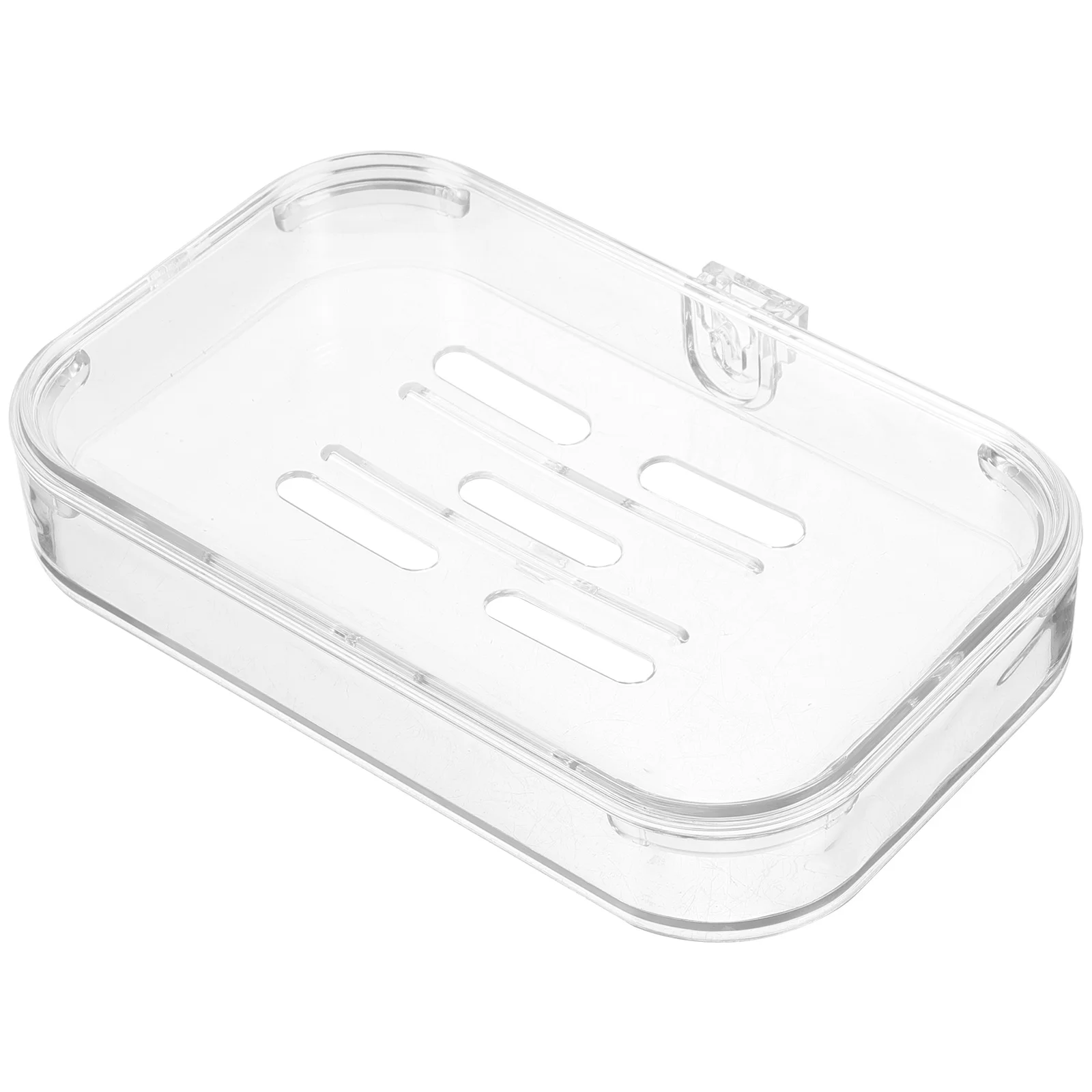 

Soap Storage Box High Layer Soap Dish Draining Holder for Bathroom Kitchen Long Lasting Use Plastic Case