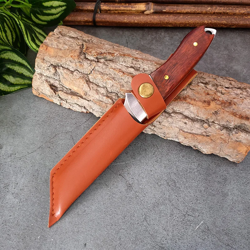 Stainless Steel Butcher Knife Forged Boning Knife Meat Bone Fish Fruit Vegetables Kitchen Cleaver Cooking Knife