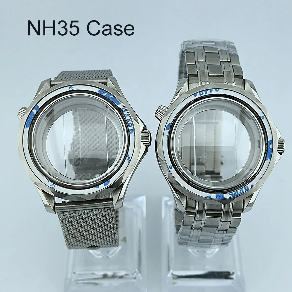 

NH35 Case Watch Case Stainless Sapphire Glass Case Men's watch Automatic Mechanical Waterproof Fit NH35/NH36 Movement