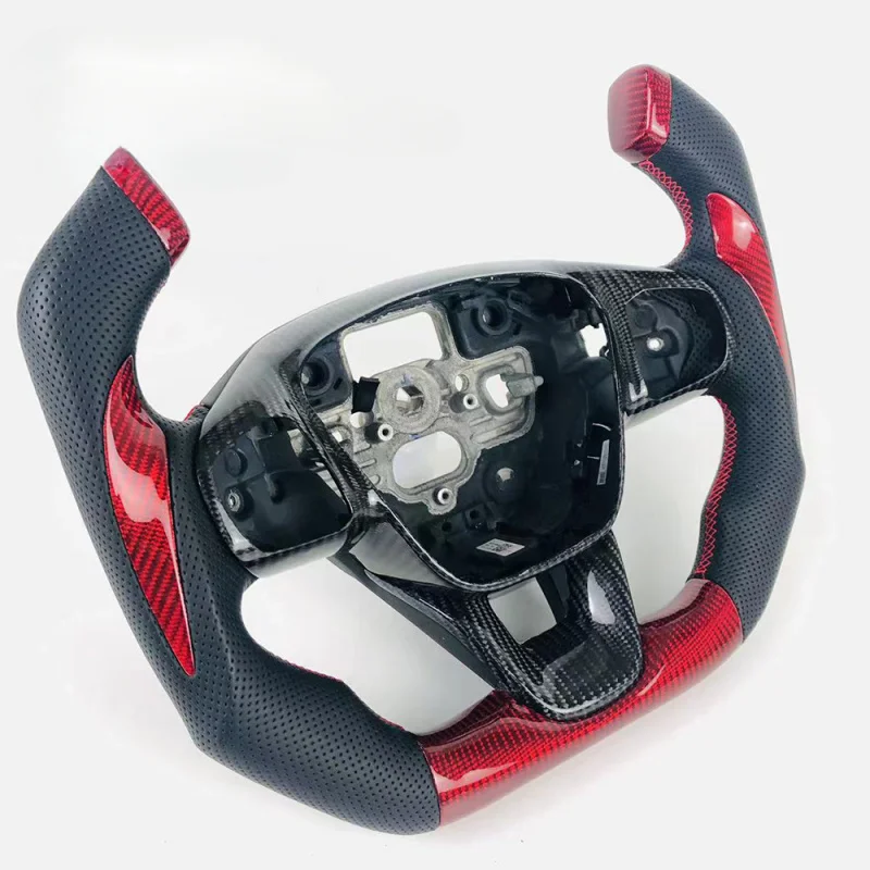 For Ford Focus | F1 Racing Style Carbon Fiber Leather LED Steering Wheel | Customizable