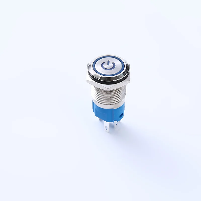 زر معدني برمز طاقة ELEWIND مع إضاءة ، إعادة ضبط ذاتي ، مفتاح قفل ذاتي ، تعديل السيارة ، 19 من من من أنواع الطاقة