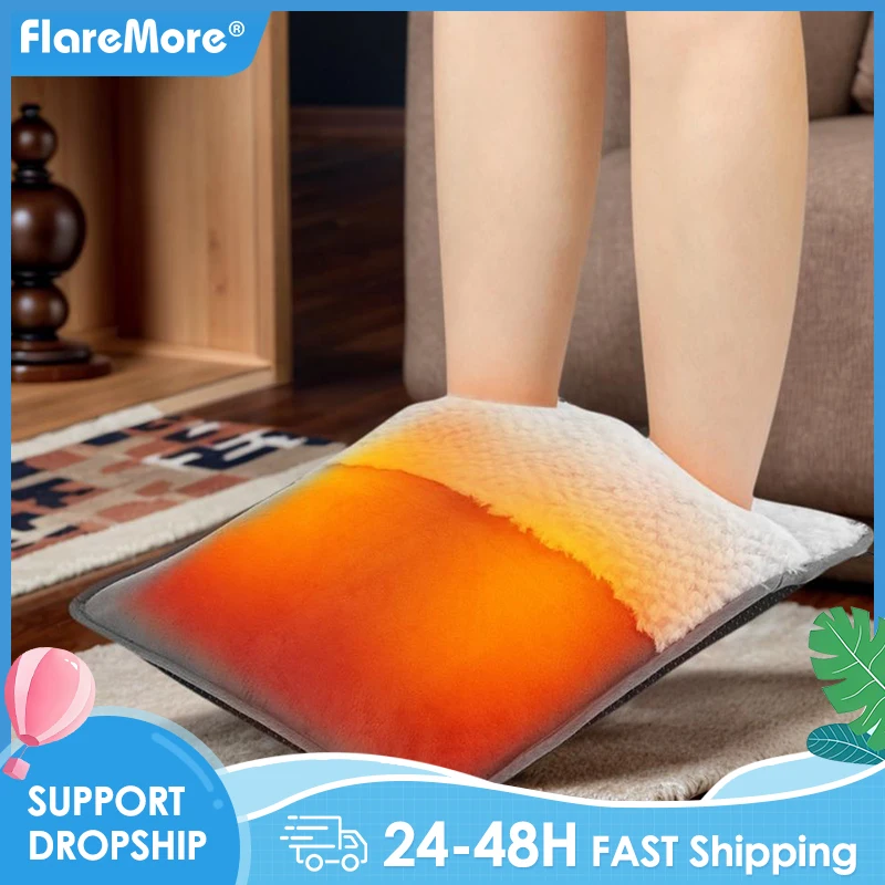 冬用USB加熱フットマット 電気温熱パッド 睡眠改善 ソフトプラッシュ 洗濯機洗い可能 フットハンドウォーマー 家庭用