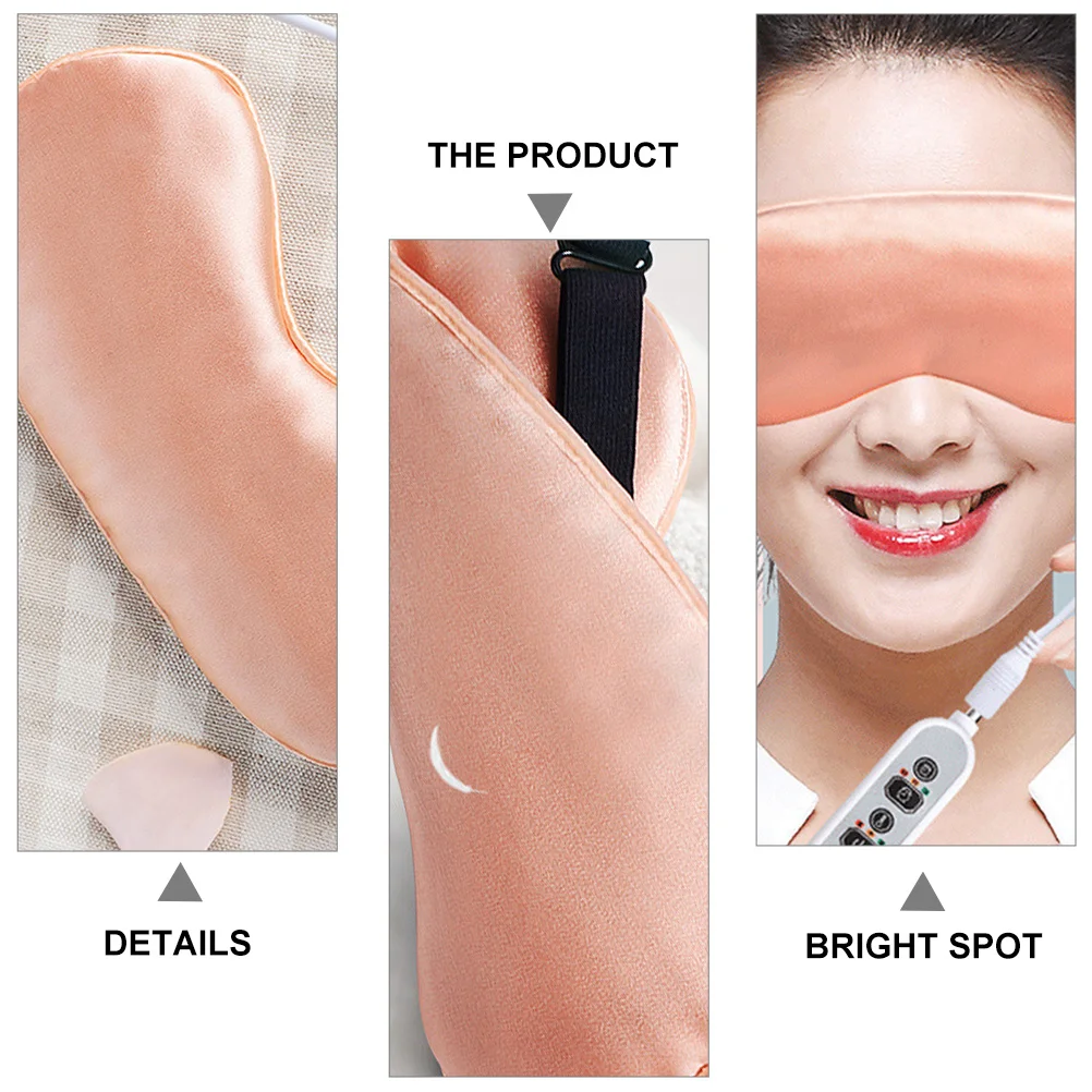 

1pc Electric Heating Mugwort Mask 3-Speed Temperature Control For Eye Relaxation At Home Office Heated Steam Eye Care Gift