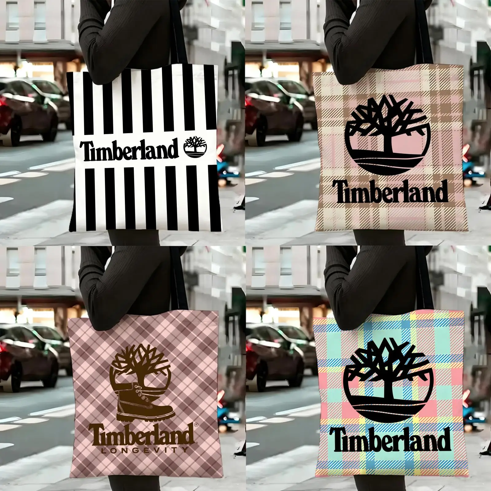 Bolsas de almacenamiento TimberlandS SHOOE FASHION PRO, bolso de lona, ​​bolsa de hombro, bolsa de gimnasio reutilizable, ecológica, ideal para yoga, oficina, viajes