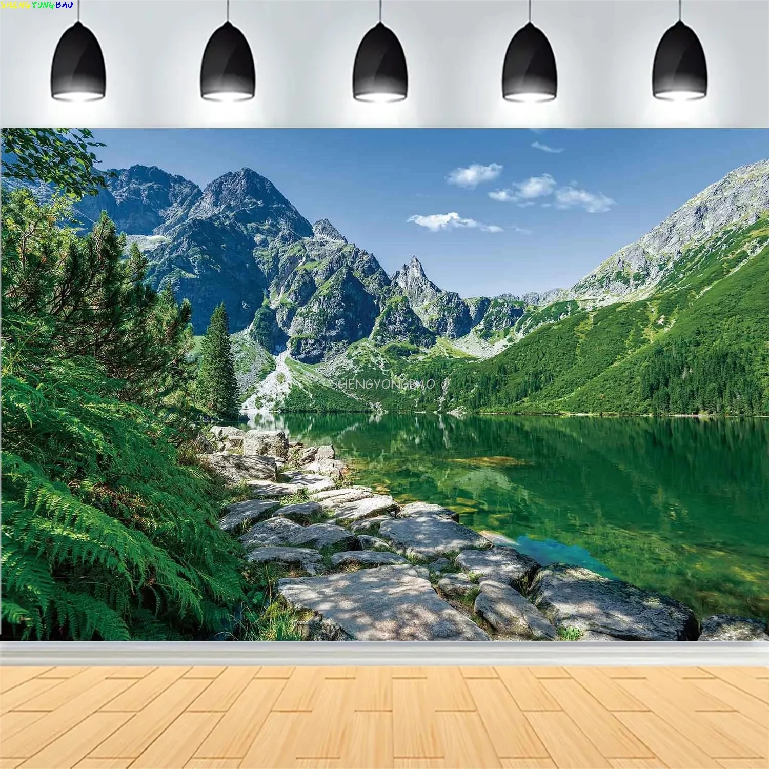 

Spring Photography Backdrop Lush Green Forest Grass Garden Park Landscape Home Party Photo Studio Background FV-01