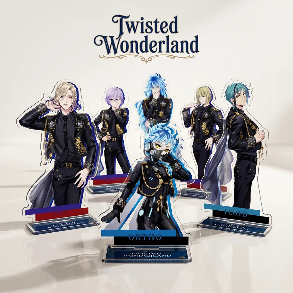 Anime Twisted Wonderland Malleus Riddle Azul Idia Vil Leona 15CM Acrylic Stand keychain Figure Display Cospaly Desk Decor gifts