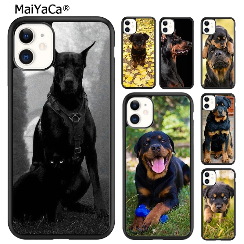 MaiYaCa Rottweiler Beautiful Big Dog Phone Case Cover For iPhone 16 15 SE2020 6 7 8 plus 11 12 mini 13 14 pro max  coque