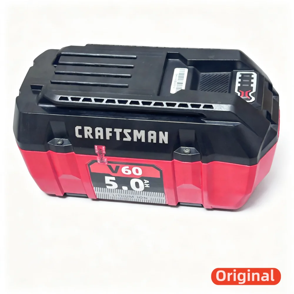 

100% Оригинальный аккумулятор 5Ач для CRAFTZMAN 60V V60 CMCB6025 CMCB6050, для электрического молотка, цепной пилы, гаечного ключа и электроинструментов Cub Cadet 60V