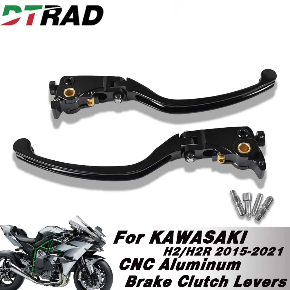 For KAWASAKI H2/H2R 2015-2021 Motorcycle Adjustable Articulated Brake Clutch Lever Aluminum Racing For Bremb RCS Folding Handle