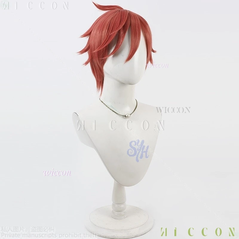 أزياء الهالوين أنيمي توغين أنكي كوسبلاي كيويا أورانزاكا زي أحمر شعر مستعار قصير شعر صناعي للنساء البالغات disfraz 2119 #3