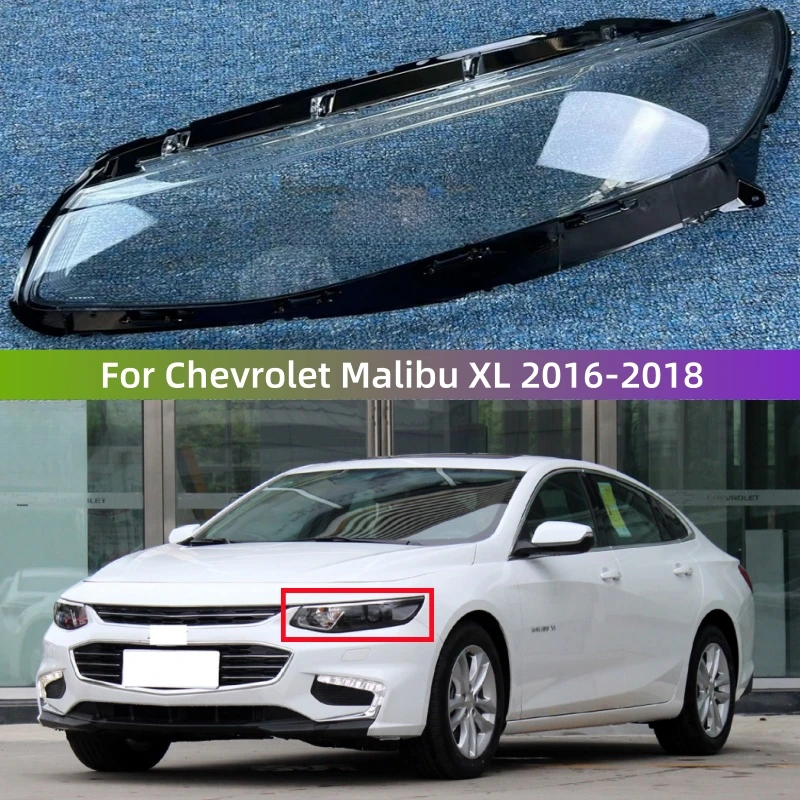 

For Chevrolet Malibu XL 2016 2017 2018 Accessories The Car Transparent PC Material Headlights Cover Left/Right