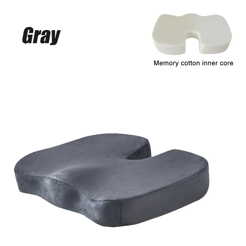 Reise-Sitzkissen, Memory-Schaum, U-förmiges Kissen für Stuhl, Kissen, Auto, Büro, Hüftstütze, Massage, orthopädisches Kissen – Detail 8