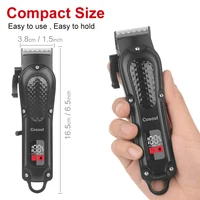 Cosoul Hair Clipper Compact Size Hair Trimmer Electric Beard Trimmer LED Display Hair Length Adjustable Big Capacity Battery 6