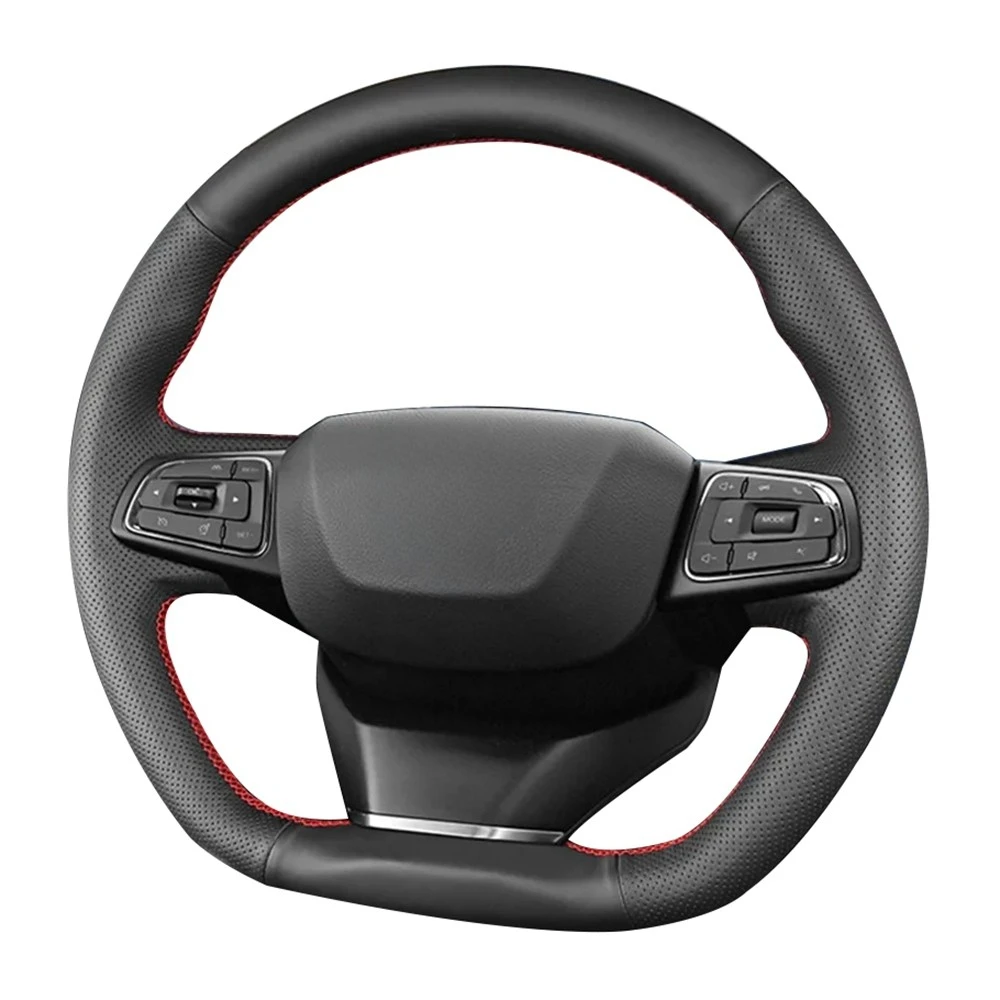 Steering Wheel Braid Anti-Slip Artificial Leather Car Steering Wheel Cover For Chery Tiggo 2 3 7 8 5X IQ QQ Car Accessories