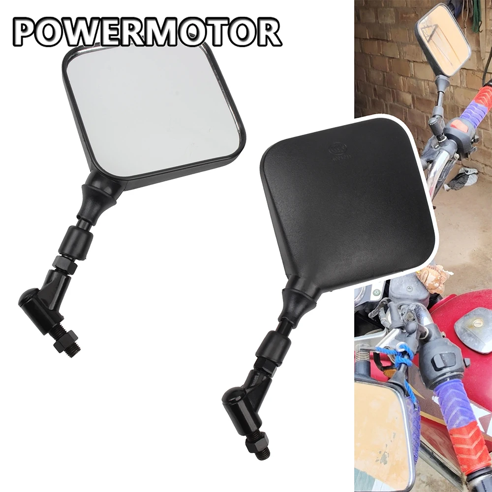 Motorrad-Rückspiegel M10 10mm Zubehör 2 Stück Moped Roller Dirt Pit Bike Supermotor Für Suzuki DR 650 350 200 250 DRZ400