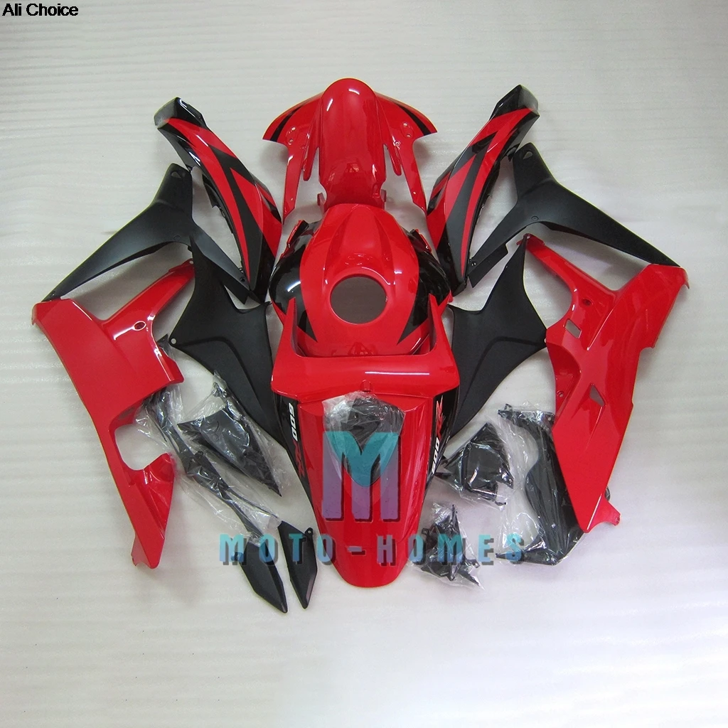

DIY CBR600RR 07 08 комплекты обтекателей мотоцикла для Honda CBR 600RR 2007 2008, красный, черный АБС-пластик, идеальный ремонт велосипеда