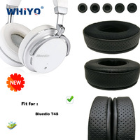 Replacement Ear Pads for Bluedio T4S Headset Parts Leather Cushion Velvet Earmuff Headset Sleeve Cover