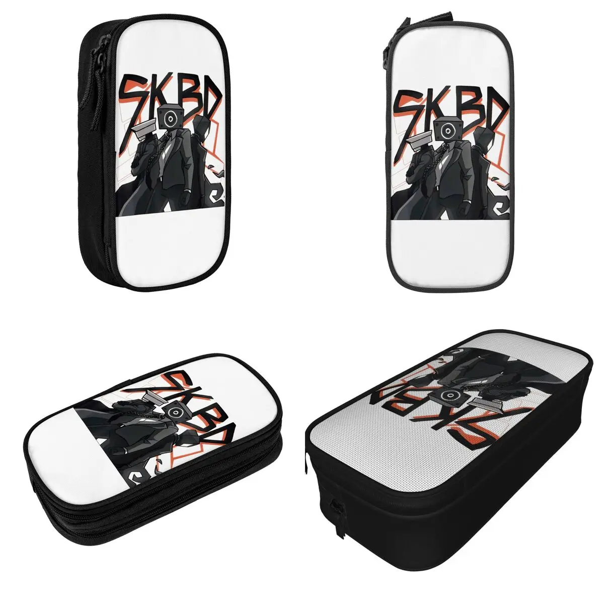 カメラウーマンカメラ鉛筆ケース素敵な Skibidi トイレゲームペンホルダーバッグガールズボーイズ大容量学生学校鉛筆ポーチ