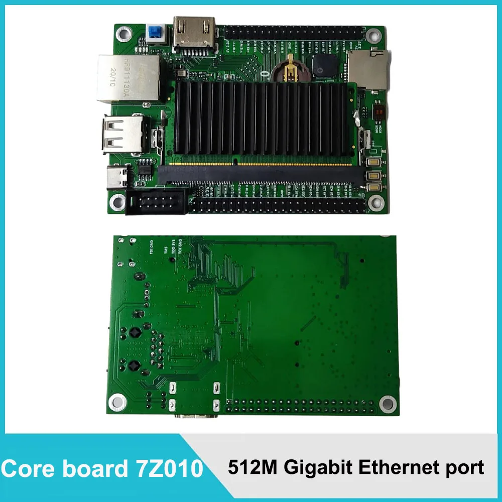 Scheda di sviluppo FPGA Xilinx scheda Core ZYNQ 7Z010 porta Ethernet Gigabit industriale Gold Finger 8G 512M