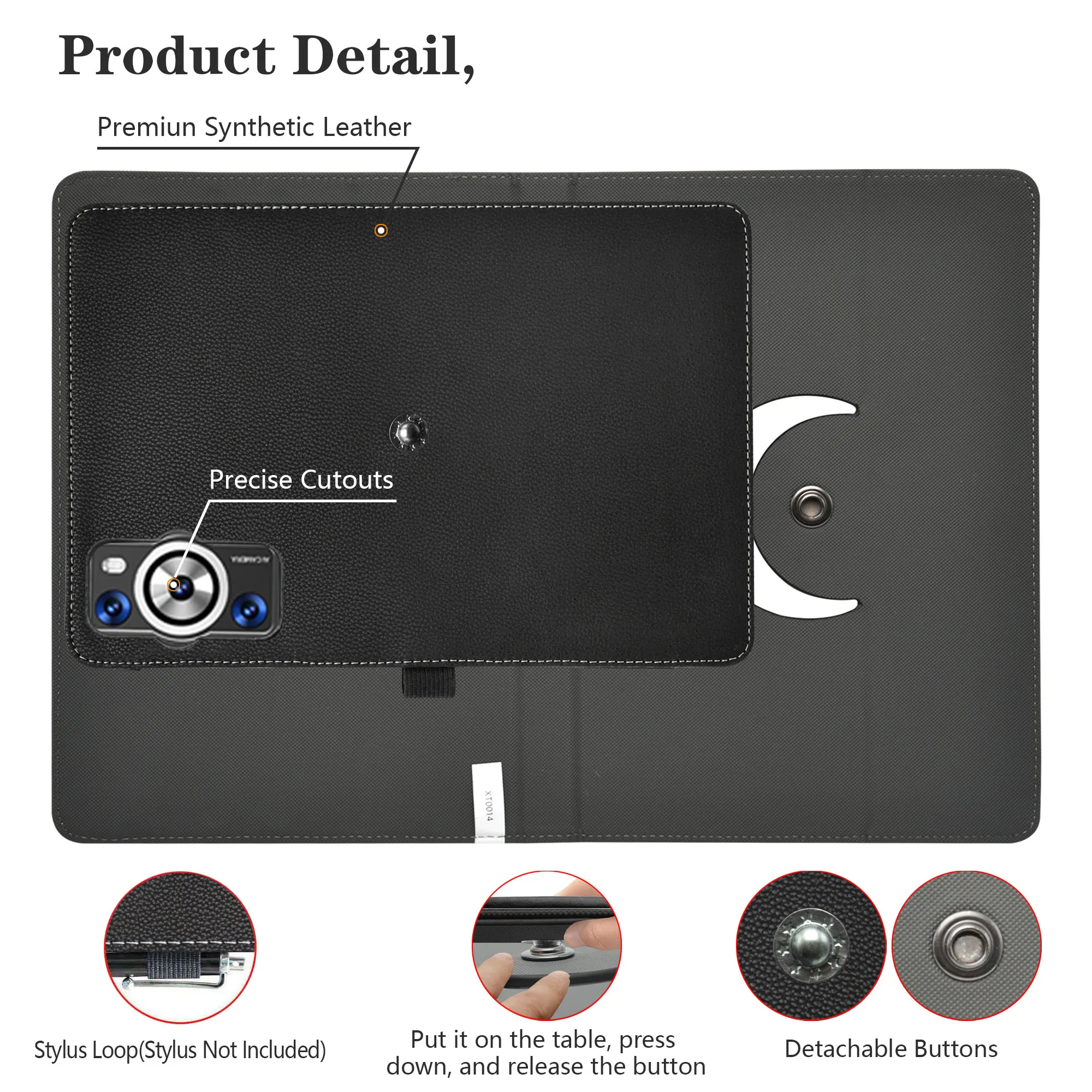 For DEERTiME E9 10.1 inch Tablet Case ,360 Degree Rotary Rotating PU Leather Cover