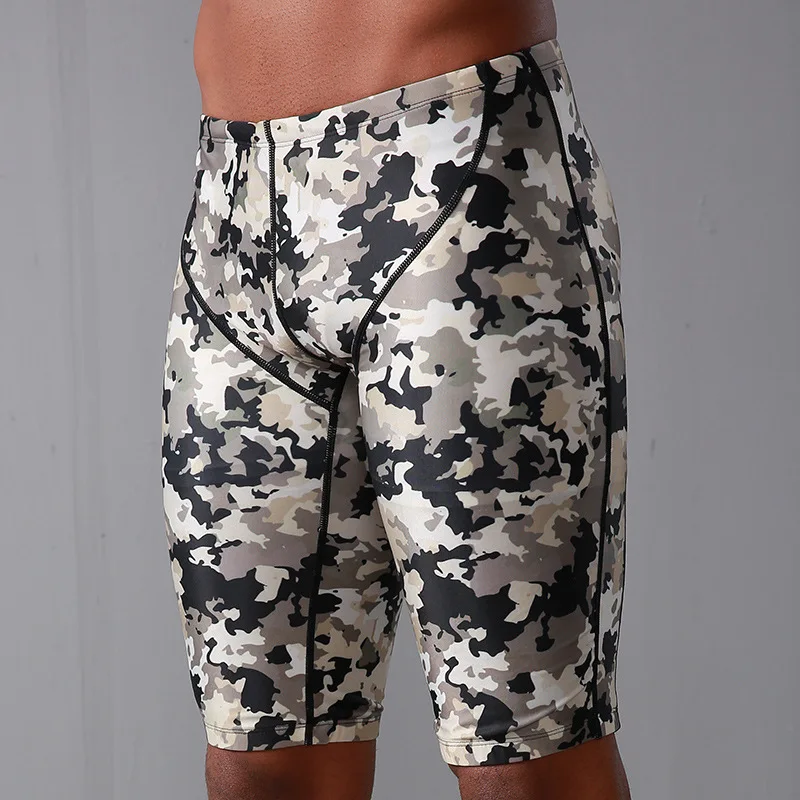 High Quality Man Swimpants Professional Quick Dry Swim Pants Pro Knee Swimwear Men\'s Swimming Wear Trunks Shorts Pant Teenages