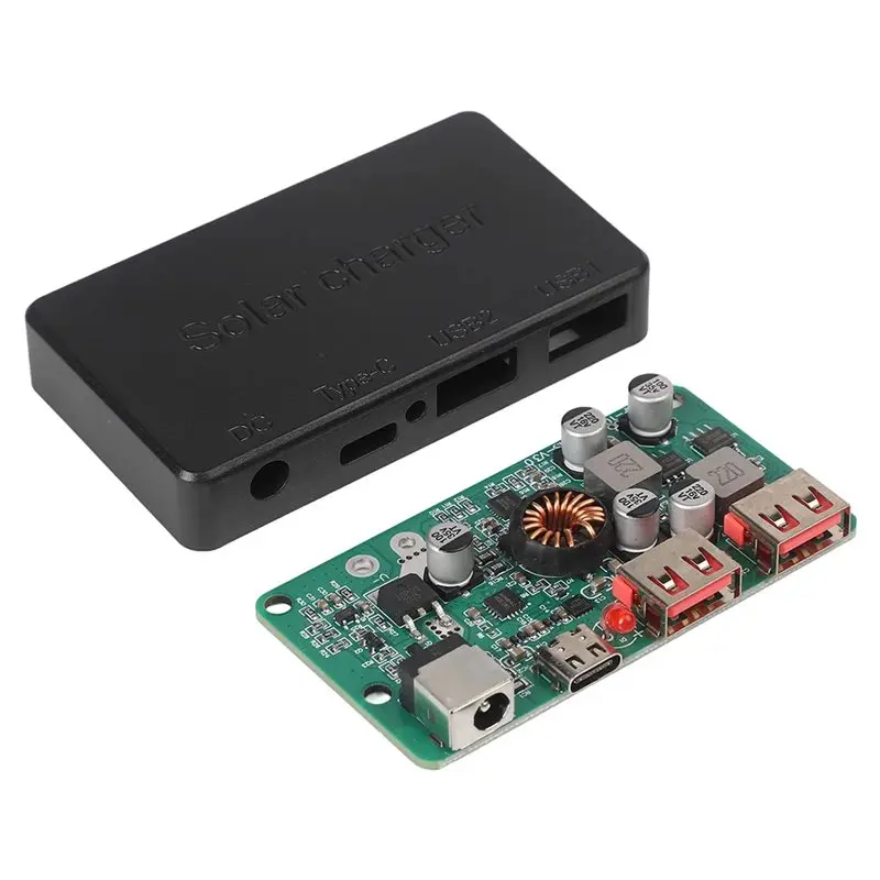 SHGO-Junction Box PD100W Dual USB Interface Charging Voltage Regulator Controller Solar Folding Voltage Regulator Controller