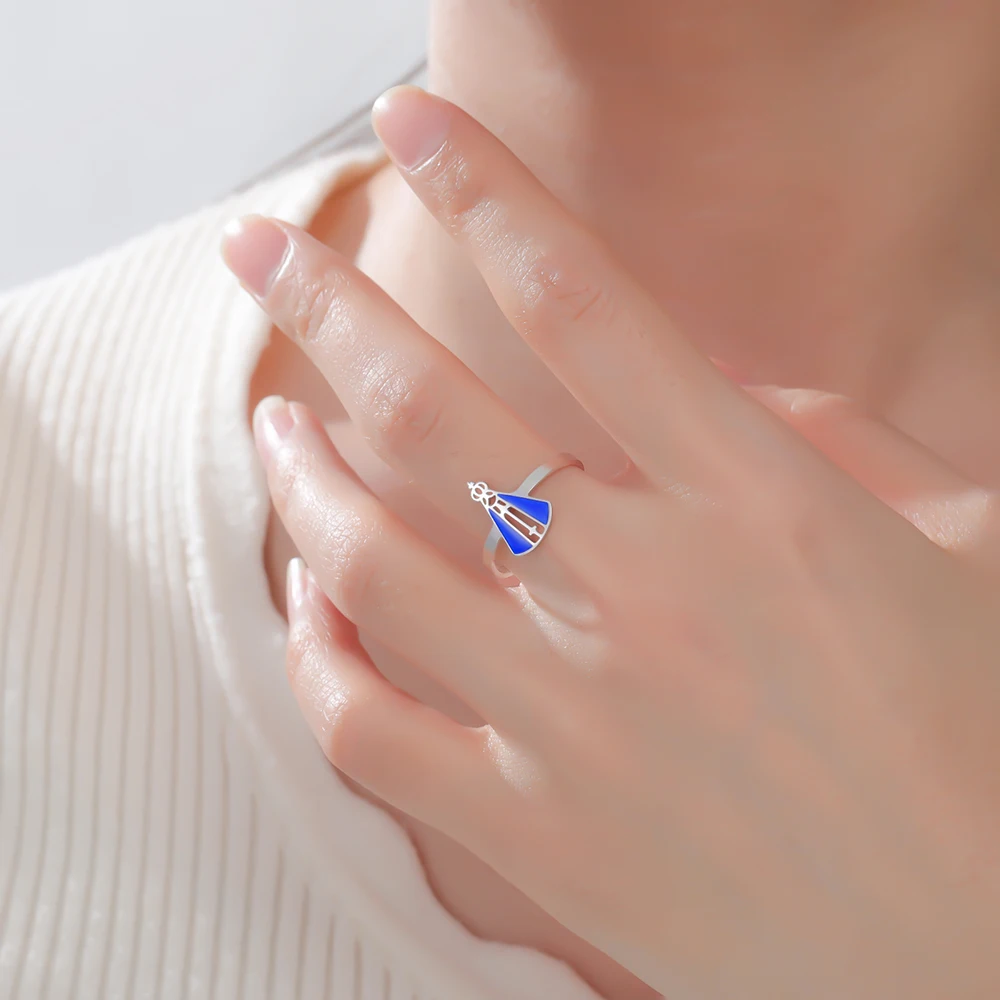 Our Lady of Aparecida Ring Stainless Steel Women Adjustable Rings Patroness of Brazil Catholic Christian Faith Gift Jewelry