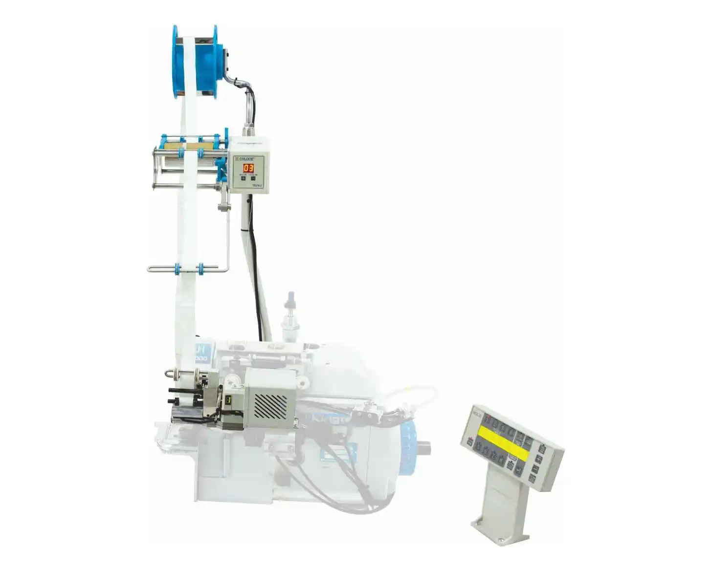 Auto-Cutting Smart Motor Tape Feeder Household Elastic Attaching Device Sewing Machine Tension