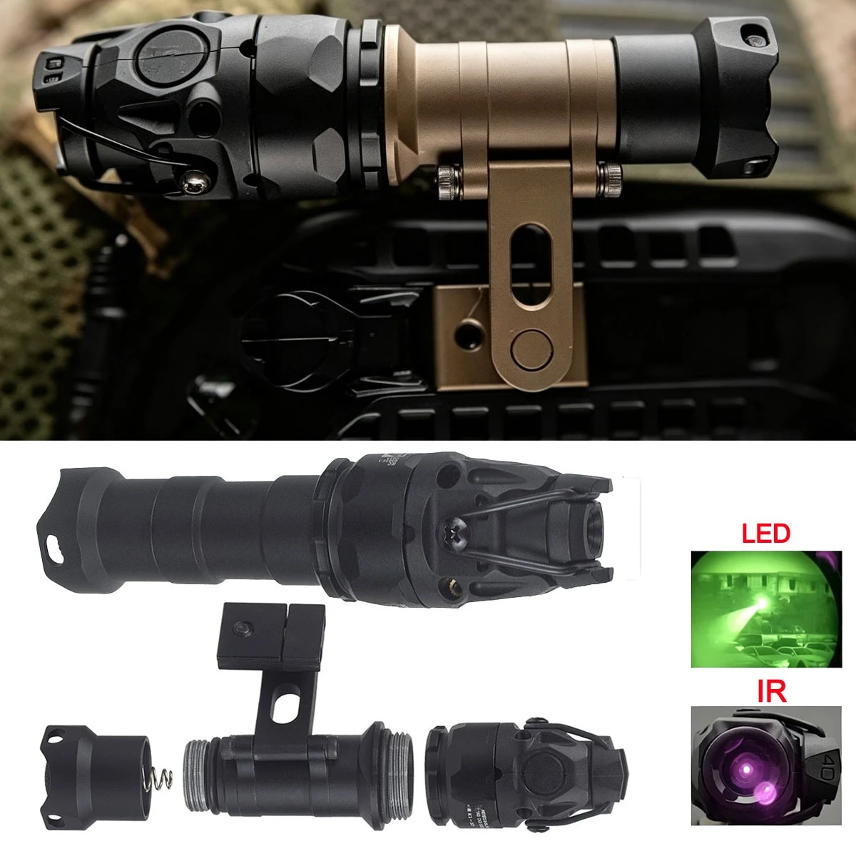 Ir Illuminator 850Nm Flashlight - Tactical Adjustable KIJI K1 K1-3 Flashlight