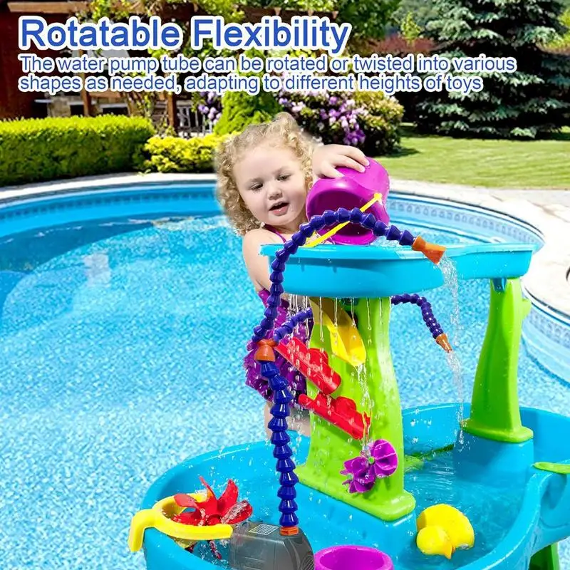 Water Table Pump Fun Summer Outdoor Water Game Toys for Kids Water Table Outdoor Water Game Toys Water Table Accessories