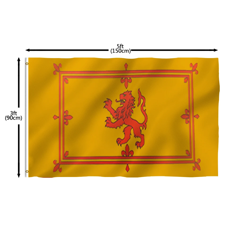 Flagicts 100% Polyester Scotland Rampant Lion Flag