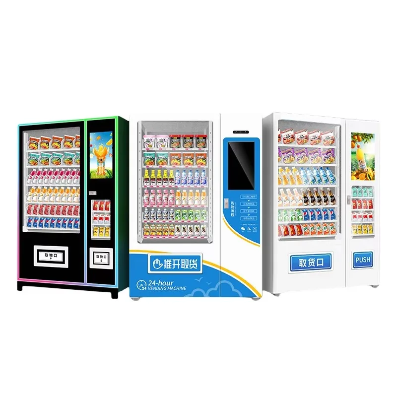 

Customized Wholesale 24 Hours Automatic Retail Small Vending Machine Combo Self Snack Vending Machine for Foods and Drinks