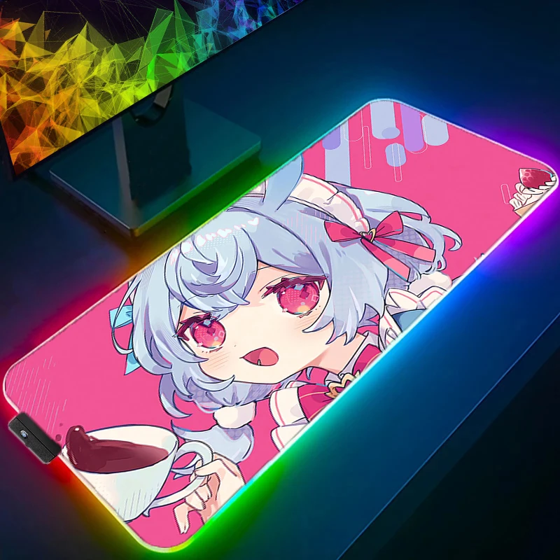 

Sigewinne Genshin Impact Mouse Pad Large LED Luminous Mousepad Laptop Kawaii Anime Keyboard Rug RGB PC Cute Girl Gaming Desk Mat