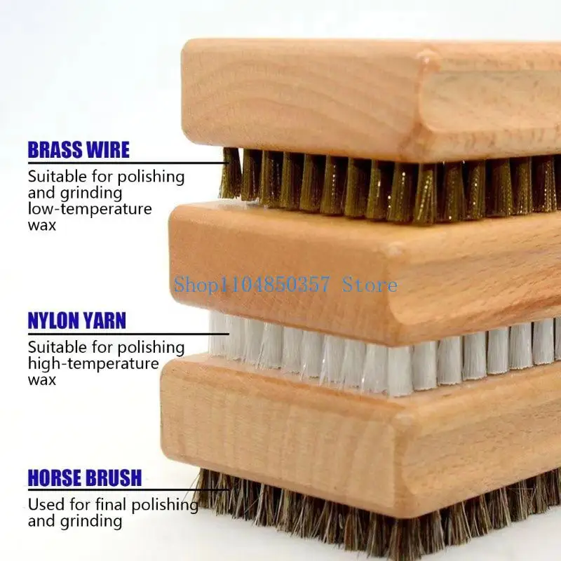 

5asd 3шт щетка для сноуборда, щетка для чистки лыжной доски, набор многоразовых кистей для воска для лыж