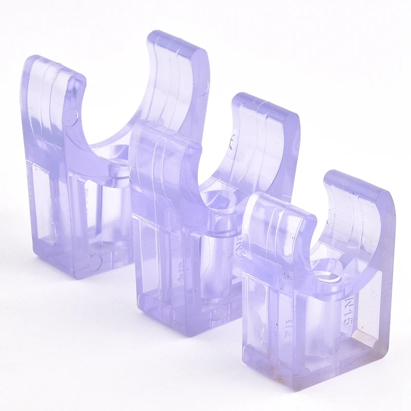 1~15 Pcs I.D. 20~110mm UPVC Transparent Pipe Clamp Garden Irrigation Water Pipe Connector Aquarium Fish Tank Pipe Fixing Clamp