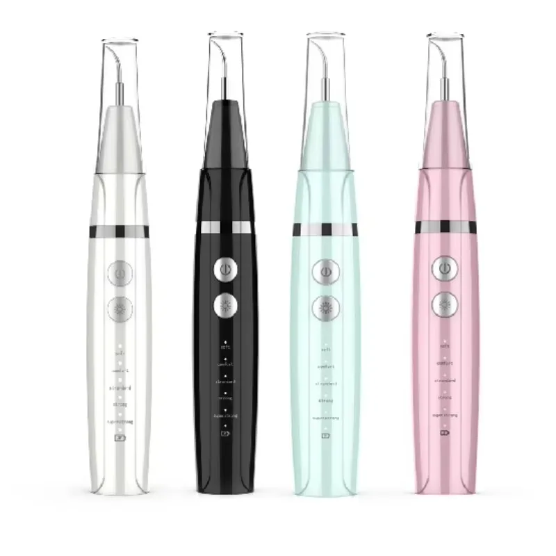 

White Teeth Cleaning Kit for Dogs & Cats Ultrasonic Pet Toothbrush with Tartar Remover Waterproof Plastic Material