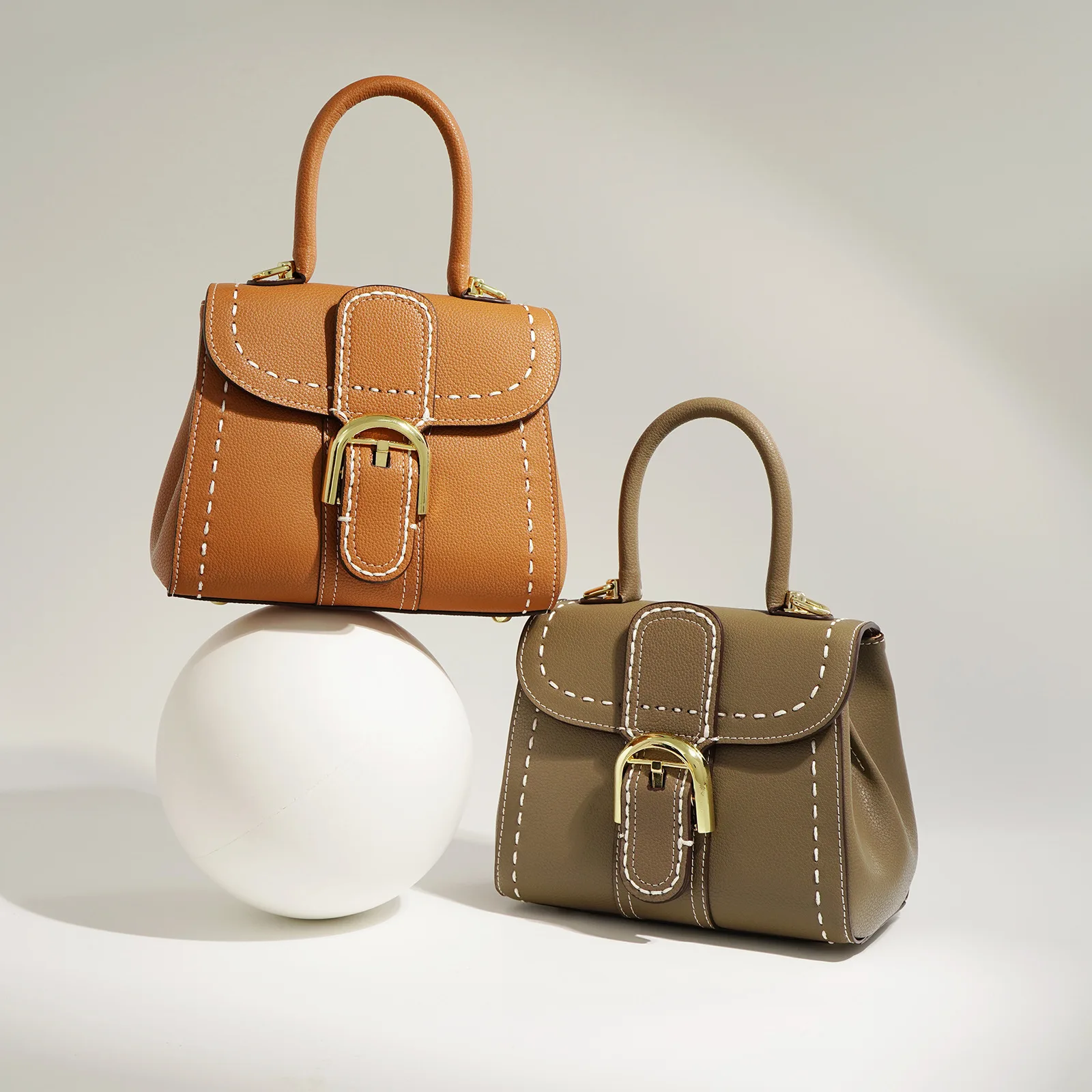 Luxury designer handbag, genuine leather saddle bag, cowhide portable one shoulder crossbody bags for women purses and handbags