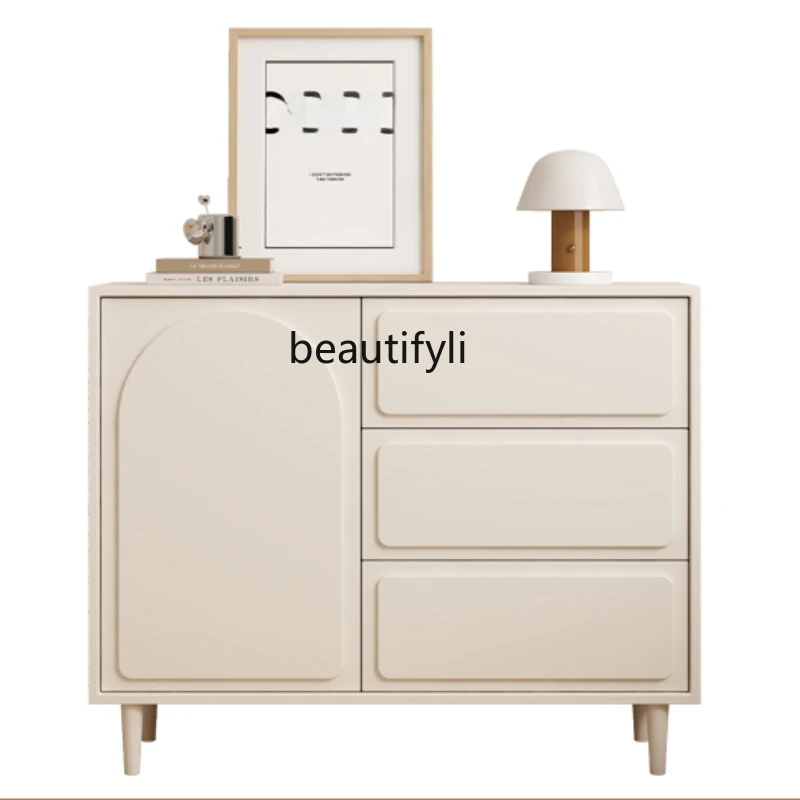 

Cream Style Solid Wood Chest of Drawers Bed Front Cabinet Storage Cabinet French Storage Cabinet Chest of Drawer