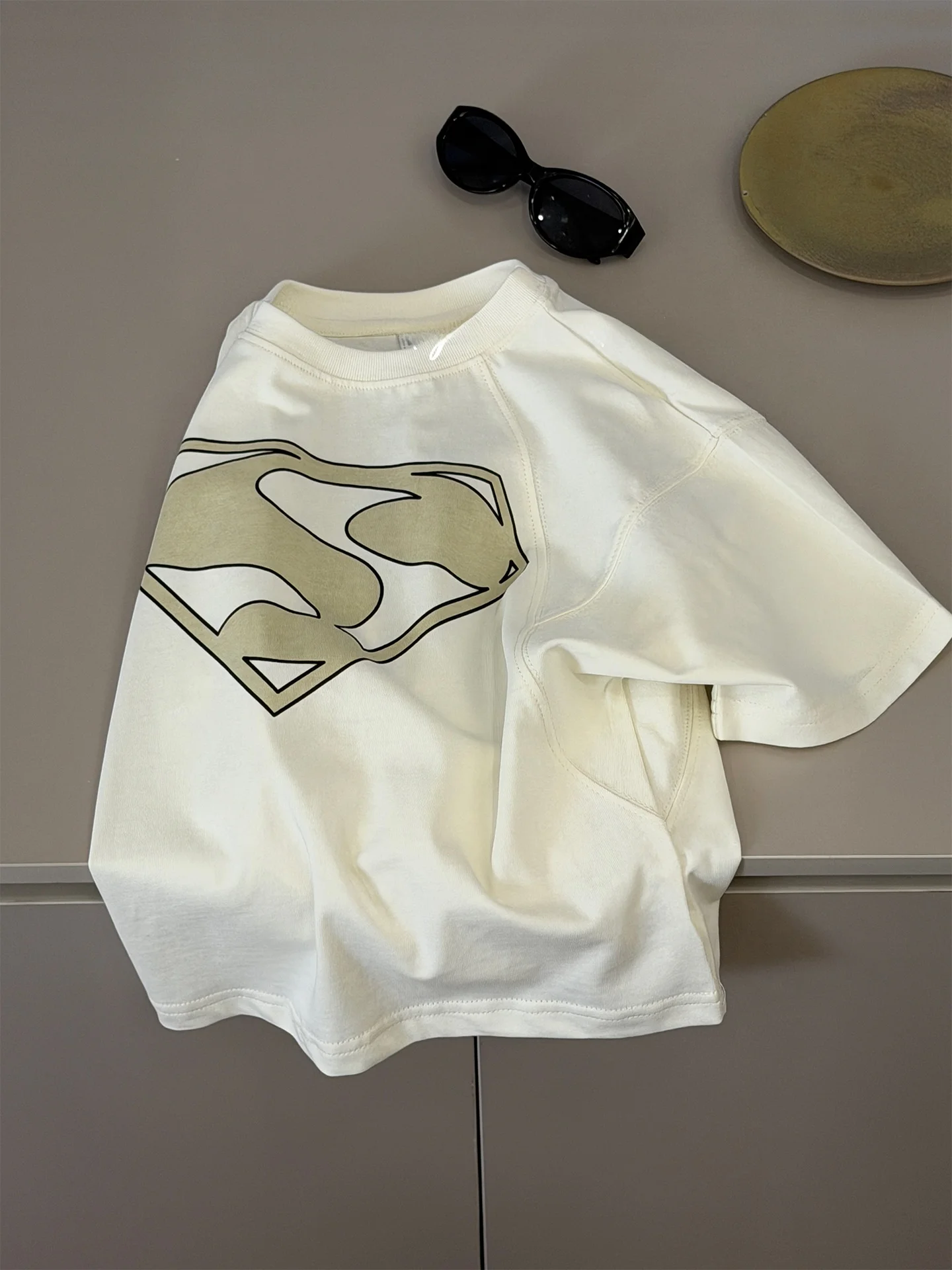 男の子夏半袖tシャツ純綿韓国風ルーズフィット子供服ブランドポーラボーイズおしゃれ半袖