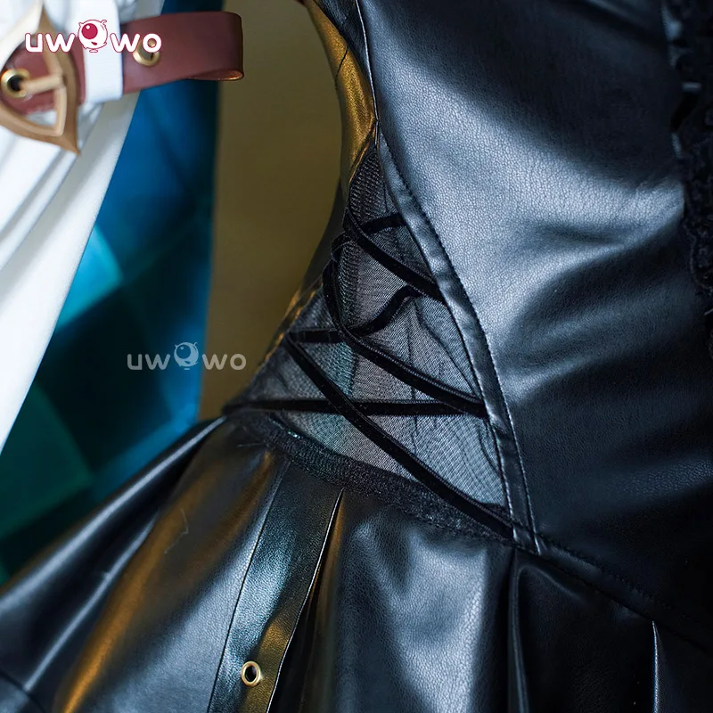 Uwowo Lynette Cosplay Collab-Serie: Genshin Impact Cosplay Lynette Jurk Halloween-Kostuums