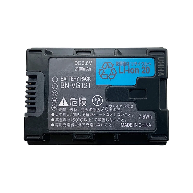 

Original BN-VG121 for JVC Everio GZ-E10 GZ-EX210 GZ-HD500 GZ-HM30 Camera Battery BN-VG138 3.6V 2100mAh Li-Ion Battery