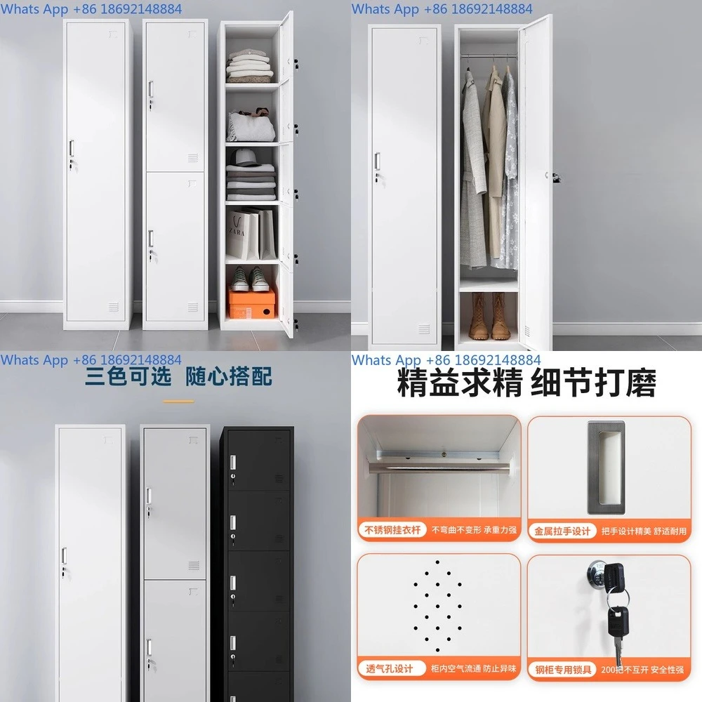 

Single Door Metal Locker with Lock Storage Cabinet for Office and Personal Use