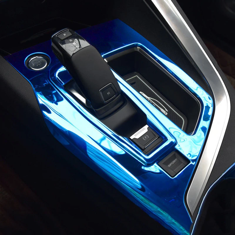 Car Accessories For Peugeot 3008 GT 5008 2017 2018 2019 2020 Central Control Gear Box Shift Panel 3d StickerTrim Left Hand Drive