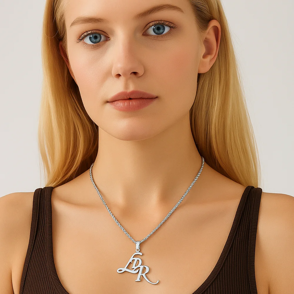 الفولاذ المقاوم للصدأ LDR قلادة قلادة المغني ستار لانا ديل ري مجوهرات بسيطة الموسيقى سلسلة عنق المختنق للفتيات امرأة #1