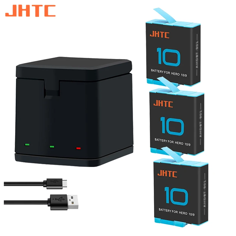 1800mah Battery For Gopro Hero 10 Gopro Hero 12 Go Pro 10 Hero11 Hero9 Sport Cameras Batteries Charger